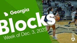 Georgia: Blocks from Week of Dec. 3, 2023