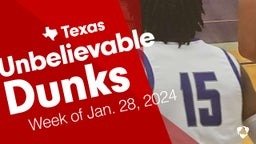 Texas: Unbelievable Dunks from Week of Jan. 28, 2024