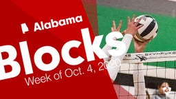 Alabama: Blocks from Week of Oct. 4, 2020