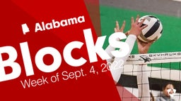 Alabama: Blocks from Week of Sept. 4, 2022