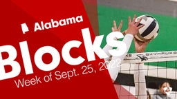 Alabama: Blocks from Week of Sept. 25, 2022