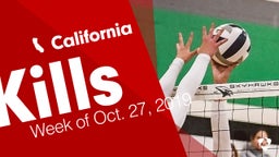 California: Kills from Week of Oct. 27, 2019