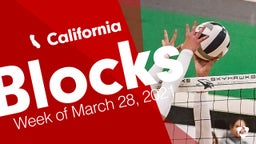 California: Blocks from Week of March 28, 2021