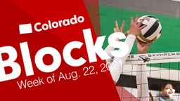 Colorado: Blocks from Week of Aug. 22, 2021