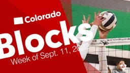 Colorado: Blocks from Week of Sept. 11, 2022
