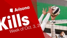 Arizona: Kills from Week of Oct. 3, 2021