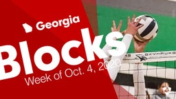 Georgia: Blocks from Week of Oct. 4, 2020