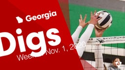 Georgia: Digs from Week of Nov. 1, 2020