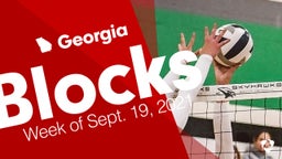 Georgia: Blocks from Week of Sept. 19, 2021