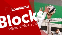 Louisiana: Blocks from Week of Nov. 7, 2021