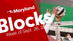 Maryland: Blocks from Week of Sept. 26, 2021