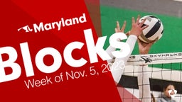 Maryland: Blocks from Week of Nov. 5, 2023
