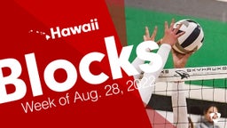 Hawaii: Blocks from Week of Aug. 28, 2022