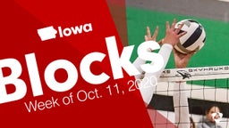 Iowa: Blocks from Week of Oct. 11, 2020