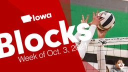 Iowa: Blocks from Week of Oct. 3, 2021