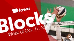 Iowa: Blocks from Week of Oct. 17, 2021