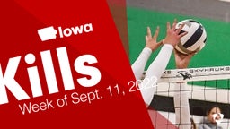 Iowa: Kills from Week of Sept. 11, 2022