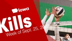 Iowa: Kills from Week of Sept. 25, 2022