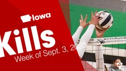 Iowa: Kills from Week of Sept. 3, 2023