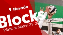 Nevada: Blocks from Week of March 21, 2021