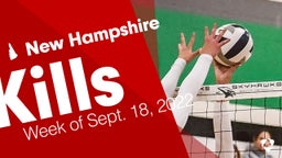 New Hampshire: Kills from Week of Sept. 18, 2022