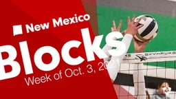 New Mexico: Blocks from Week of Oct. 3, 2021