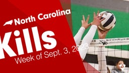 North Carolina: Kills from Week of Sept. 3, 2023