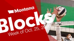 Montana: Blocks from Week of Oct. 25, 2020