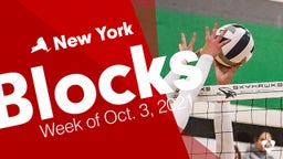 New York: Blocks from Week of Oct. 3, 2021