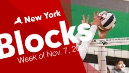 New York: Blocks from Week of Nov. 7, 2021