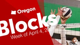 Oregon: Blocks from Week of April 4, 2021
