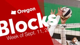 Oregon: Blocks from Week of Sept. 11, 2022