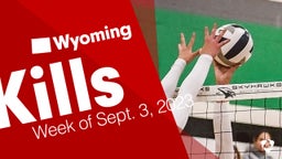 Wyoming: Kills from Week of Sept. 3, 2023