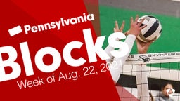 Pennsylvania: Blocks from Week of Aug. 22, 2021