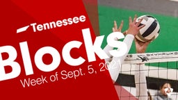 Tennessee: Blocks from Week of Sept. 5, 2021