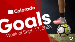 Colorado: Goals from Week of Sept. 17, 2023