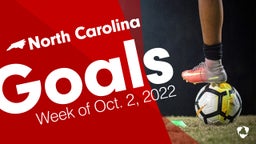 North Carolina: Goals from Week of Oct. 2, 2022