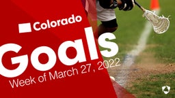 Colorado: Goals from Week of March 27, 2022