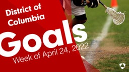 District of Columbia: Goals from Week of April 24, 2022
