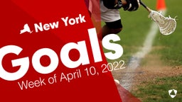New York: Goals from Week of April 10, 2022