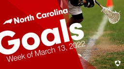 North Carolina: Goals from Week of March 13, 2022