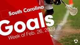 South Carolina: Goals from Week of Feb. 26, 2023