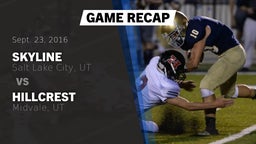 Recap: Skyline  vs. Hillcrest   2016