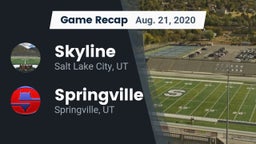 Recap: Skyline  vs. Springville  2020