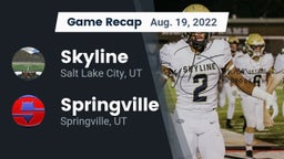 Recap: Skyline  vs. Springville  2022