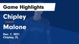 Chipley  vs Malone  Game Highlights - Dec. 7, 2021