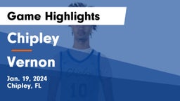 Chipley  vs Vernon  Game Highlights - Jan. 19, 2024