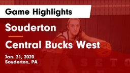 Souderton  vs Central Bucks West  Game Highlights - Jan. 21, 2020