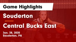 Souderton  vs Central Bucks East  Game Highlights - Jan. 28, 2020