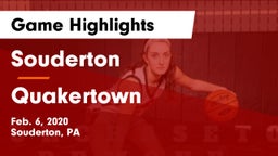 Souderton  vs Quakertown  Game Highlights - Feb. 6, 2020